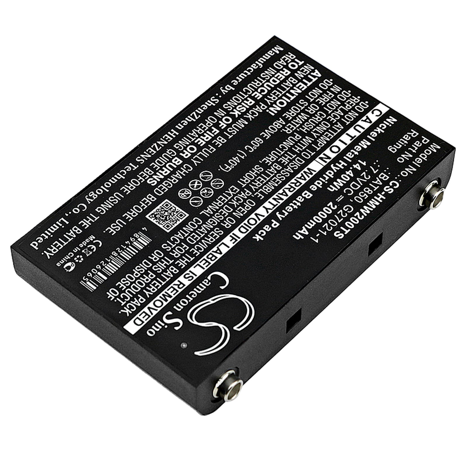 Batteri til trådløst hodesett for HME MB-basestasjoner, WS200, Pro 850 Intercom osv.