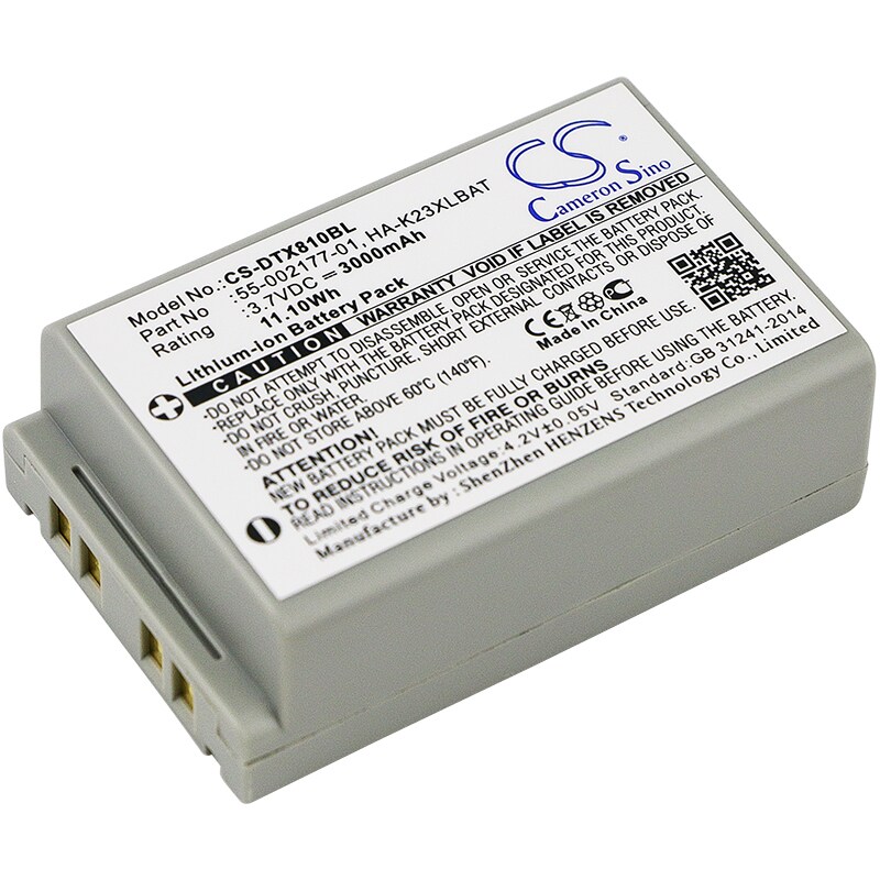Batteri til strekkodeskanner for Casio DT-X8, DT-X8-10E, DT-X8-20E osv.