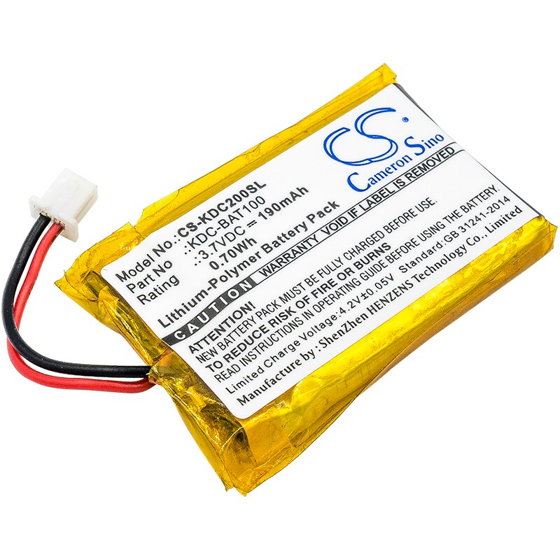 Batteri til strekkodeskanner for KOAMTAC KDC-100, KDC-200, KDC200 osv.
