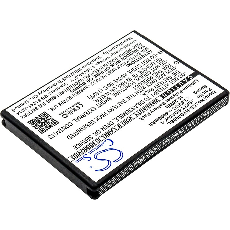 Batteri til strekkodeskanner for Honeywell Scanpal EDA50K, Scanpal EDA40, EDA50 osv.