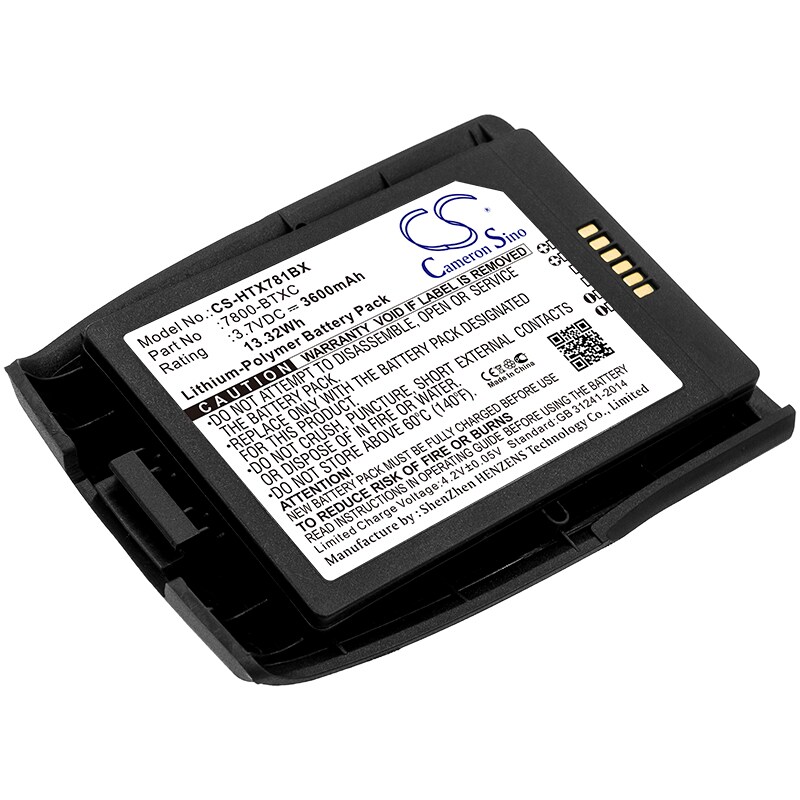Batteri til strekkodeskanner for Honeywell Dolphin 7800