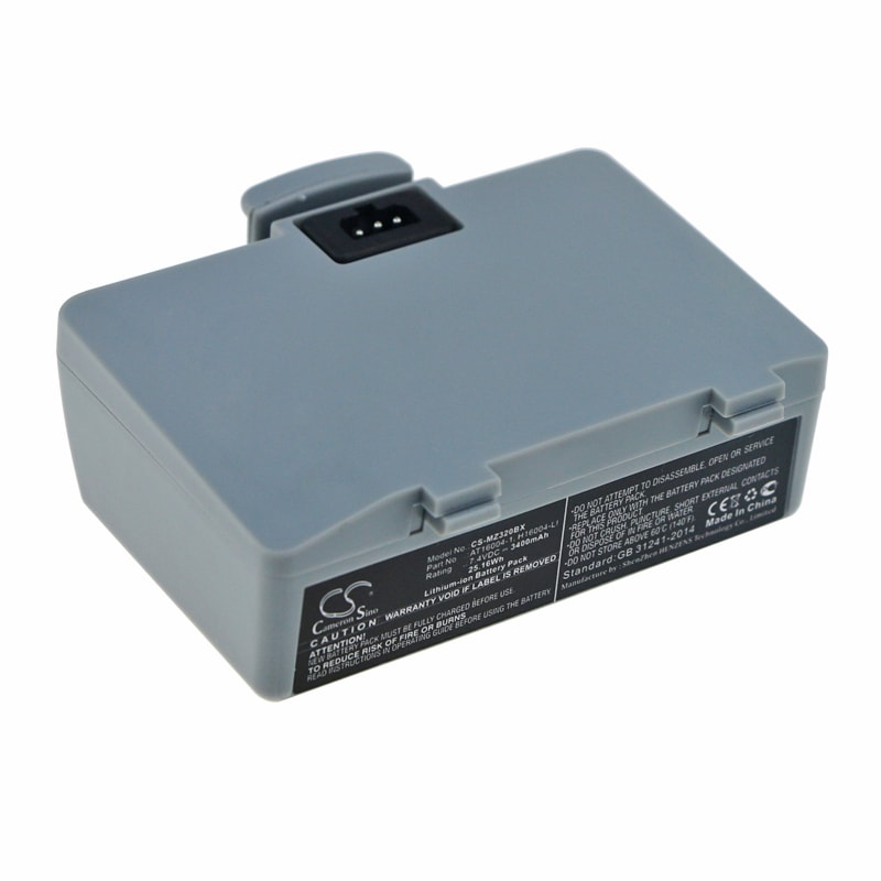 Batteri for strekkodeskanner for Zebra QL220, QL220+, QL320 osv.