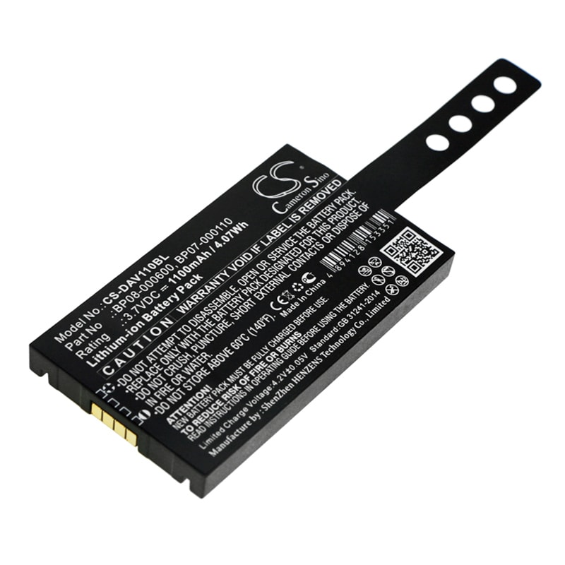 Batteri til strekkodeskanner for Datalogic Memor NFP, Memor X3
