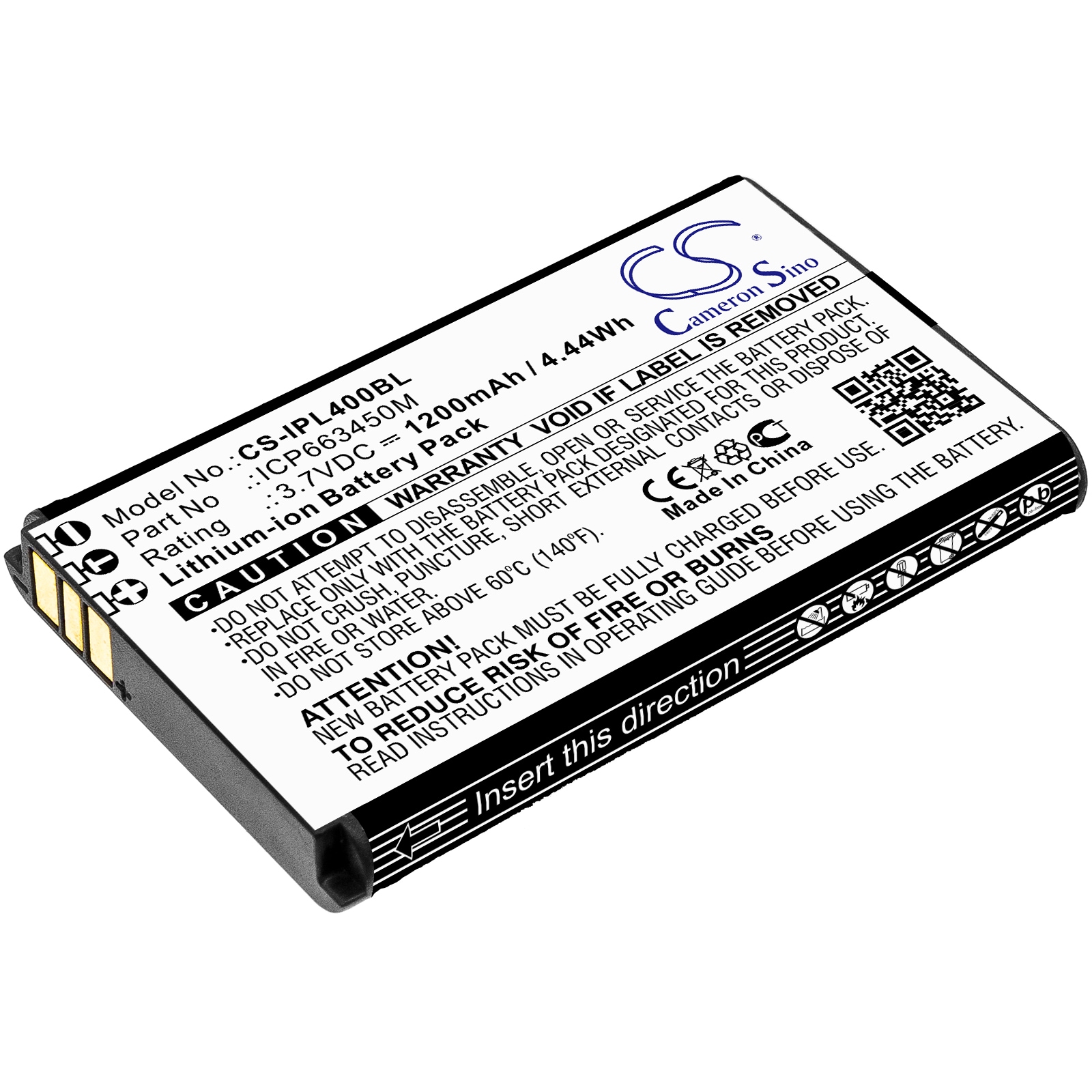 Batteri til Infinite Peripherals Linea Pro 4 strekkodeskanner
