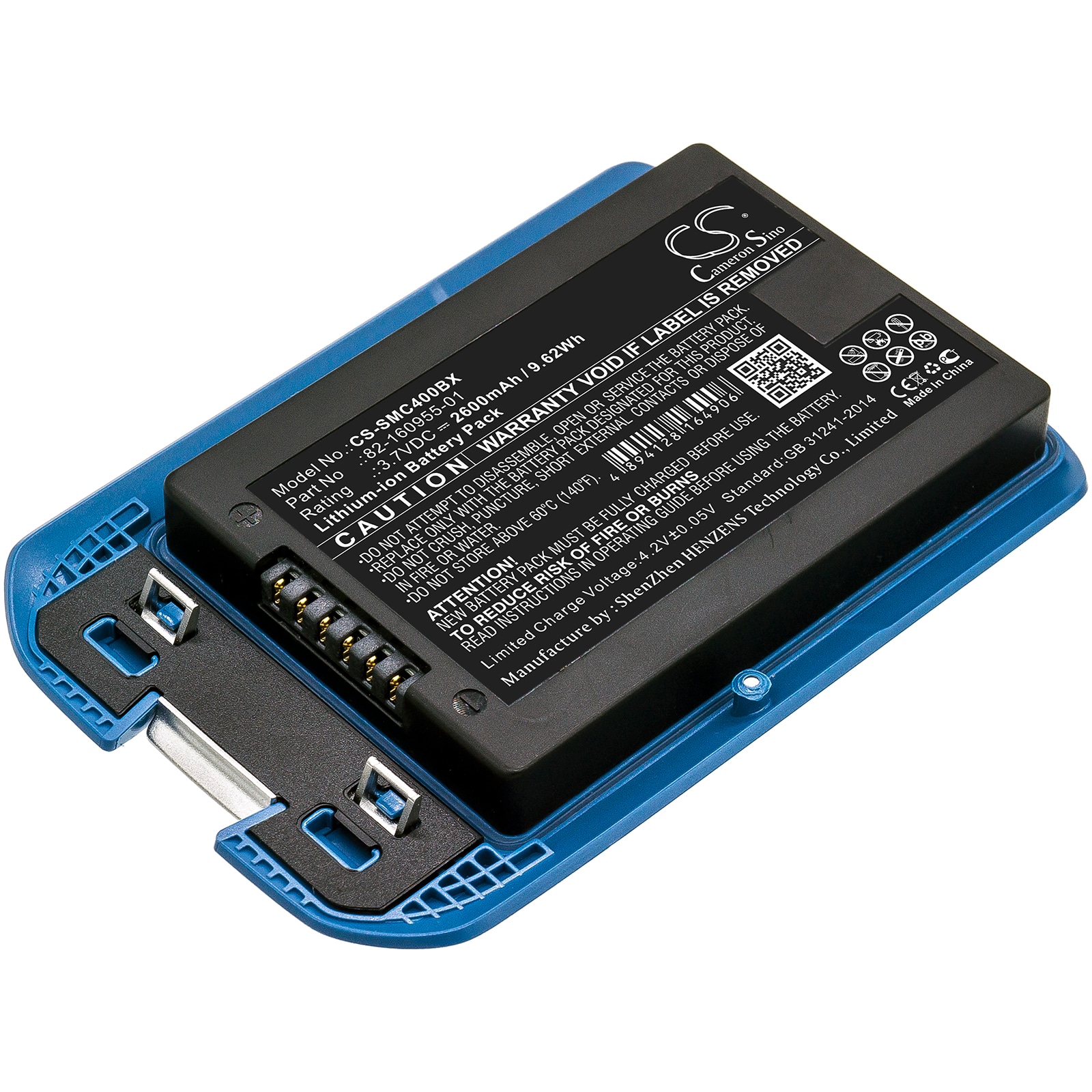 Batteri til strekkodeskanner for Symbol MC40, MC40C, MC40N0 osv.