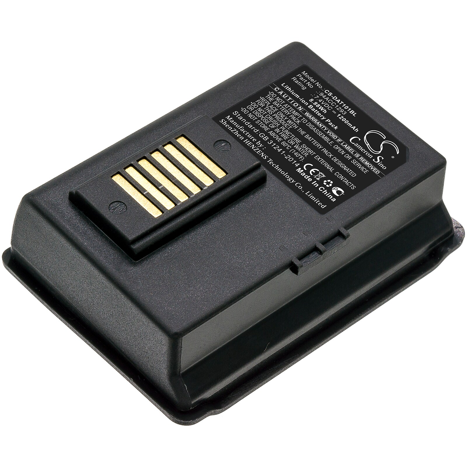Batteri til strekkodeskanner for Datalogic JET, 001-101