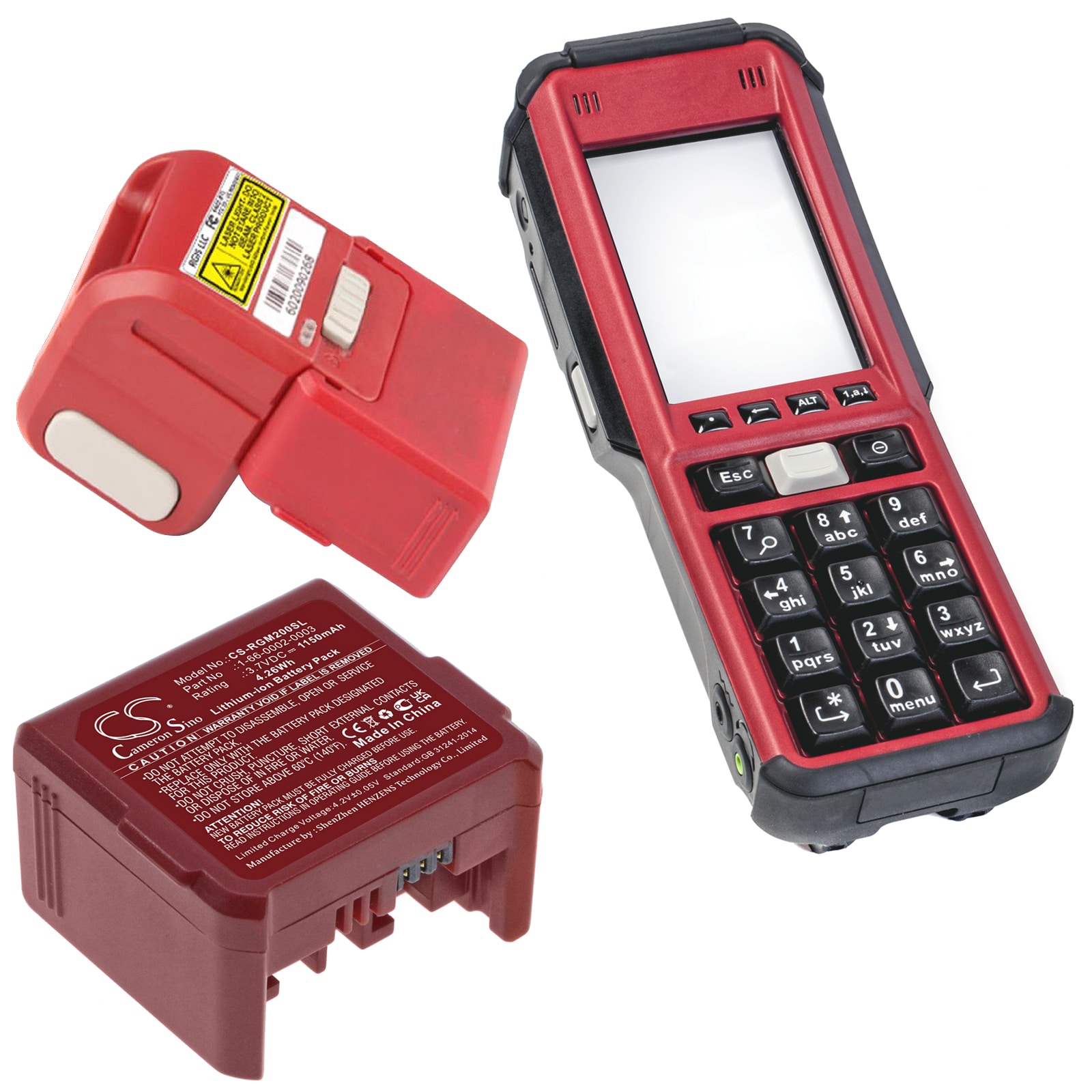 Batteri til strekkodeskanner for RGIS Guia RM2
