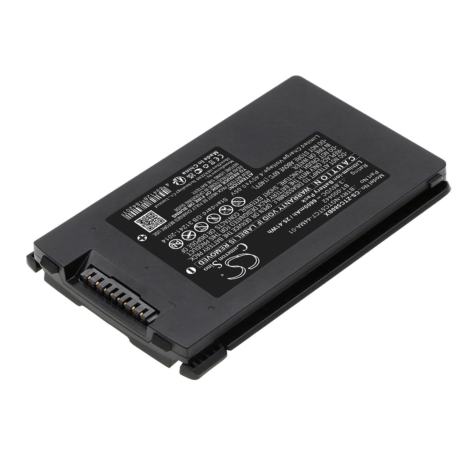Batteri til strekkodeskanner for Zebra TC53, TC58, TC73 osv.