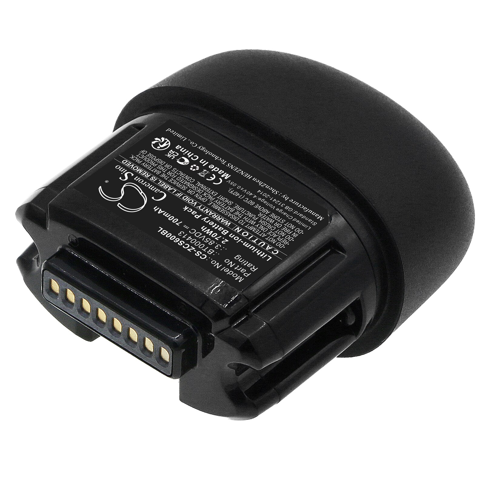 Batteri for strekkodeskanner for Zebra CS60, CS6080, CS6080-SR40004VZWW
