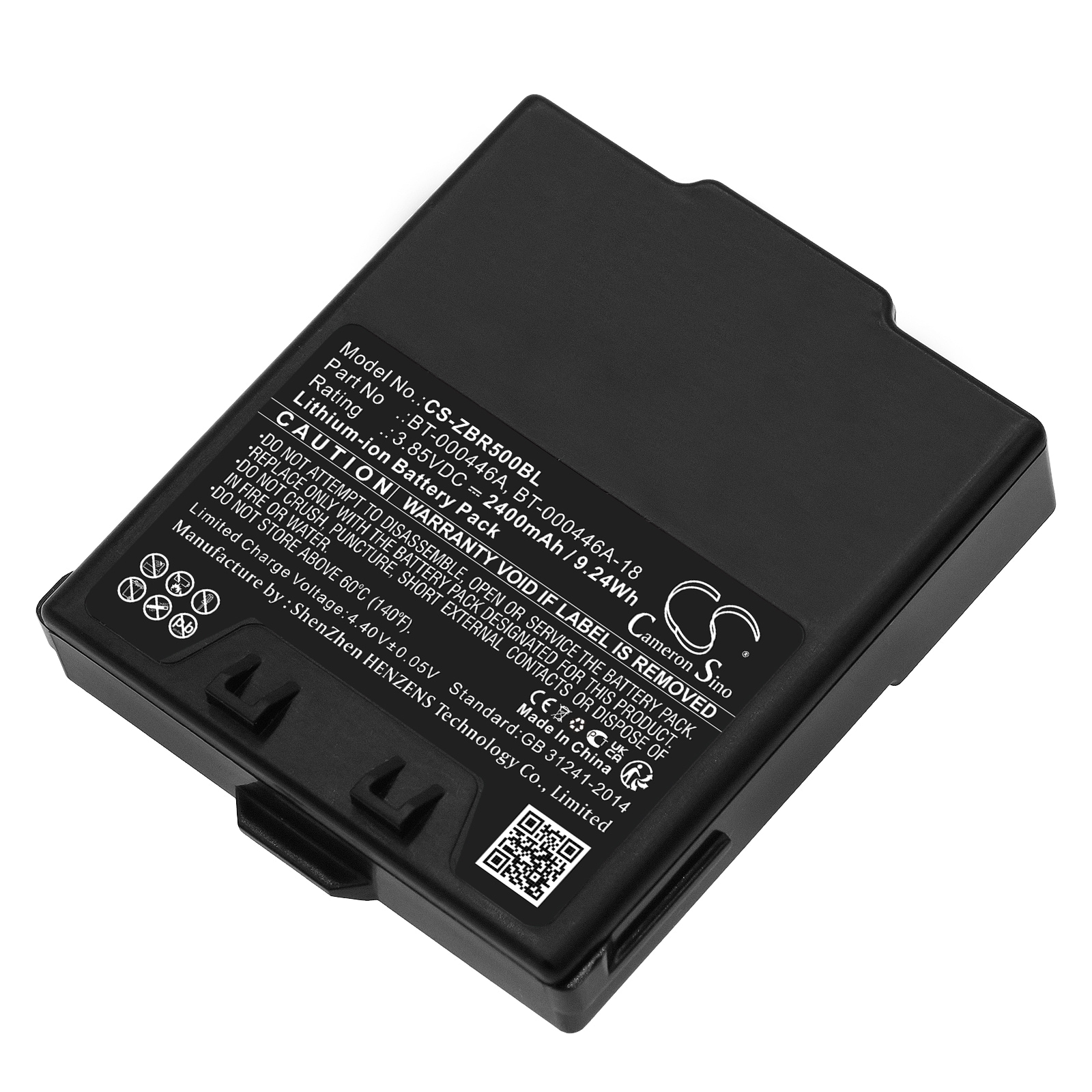 Batteri for strekkodeskanner for Zebra WS50, WS5000, WS5001 etc.