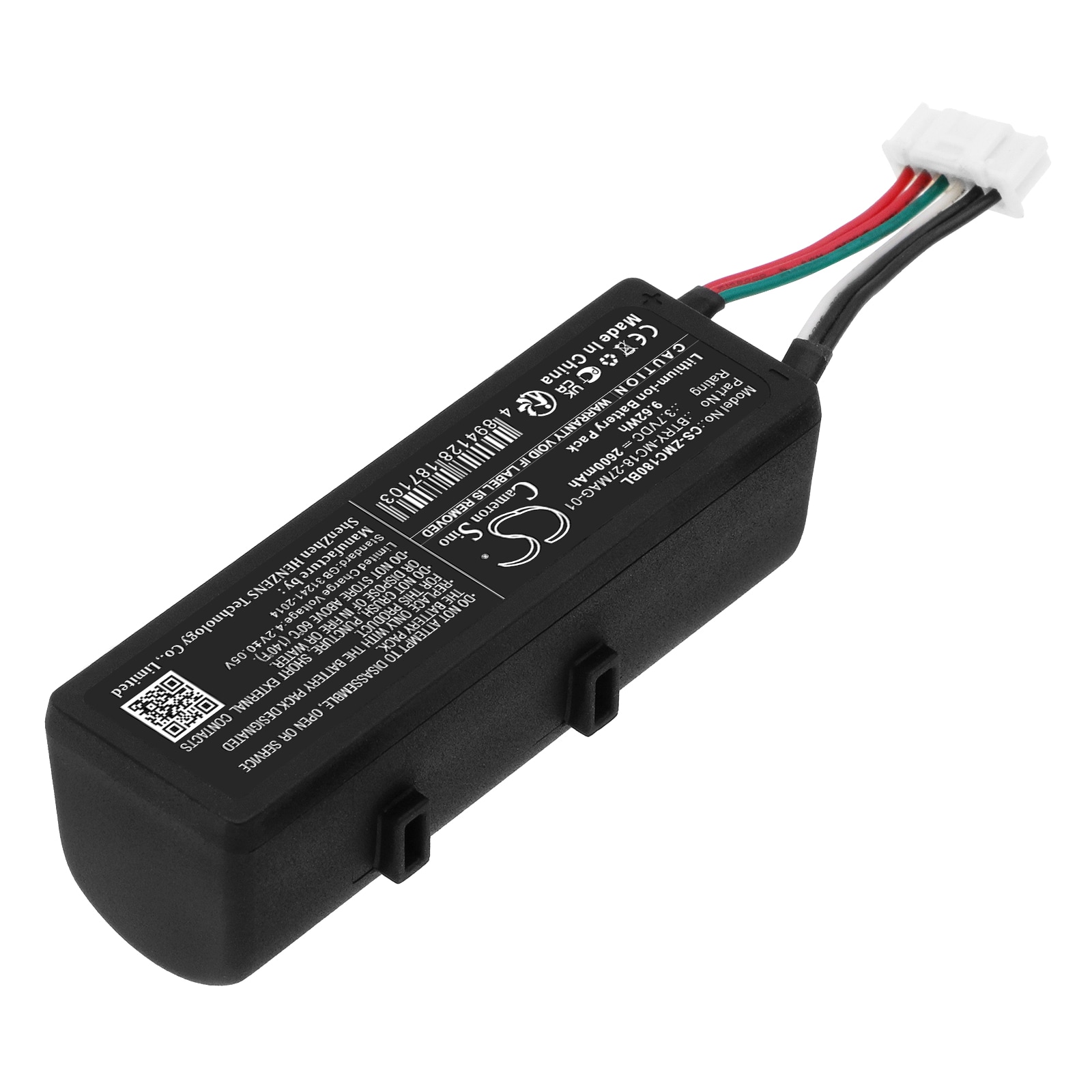 Batteri for strekkodeskanner for Zebra MC18, MC18N0