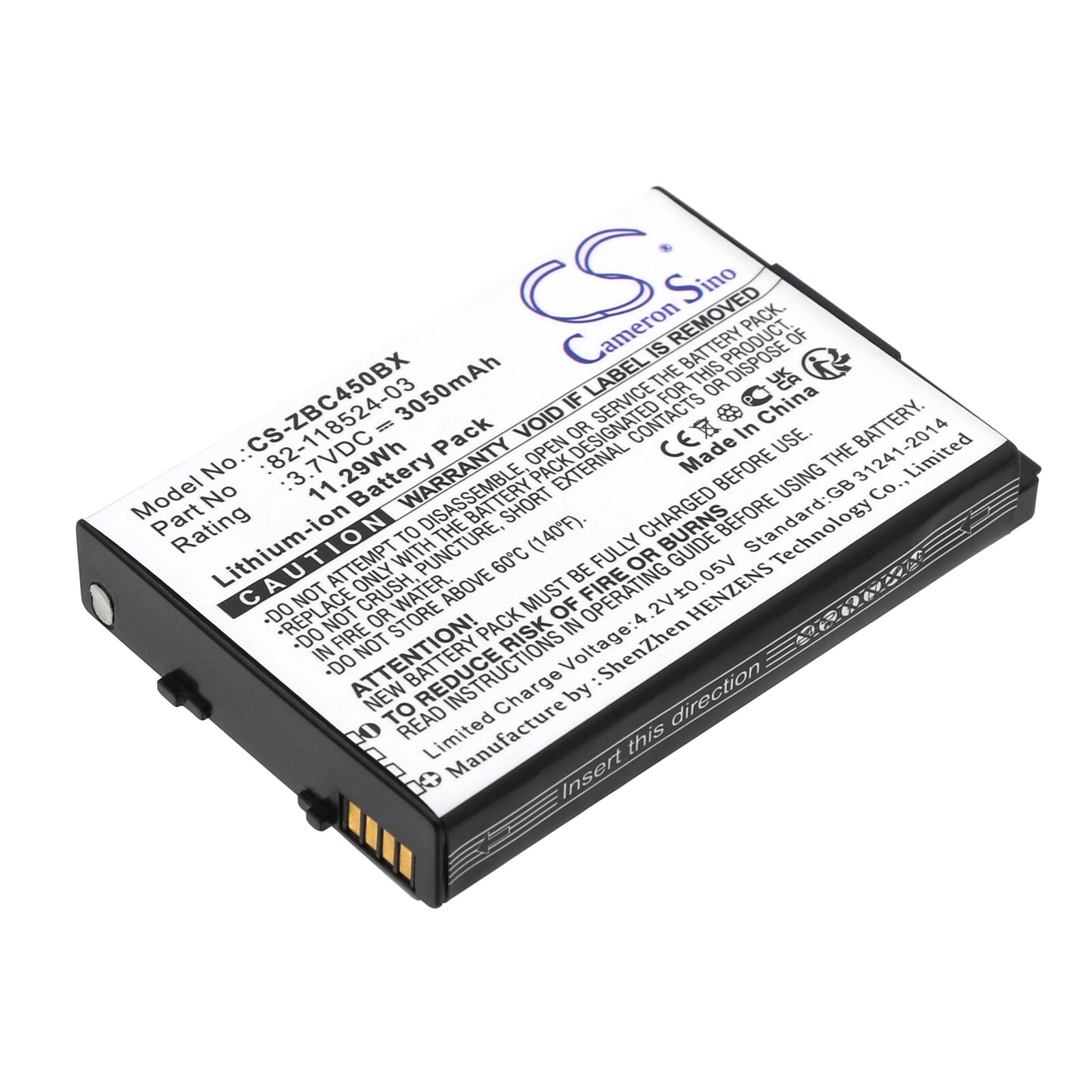 Batteri til strekkodeskanner for Zebra MC45