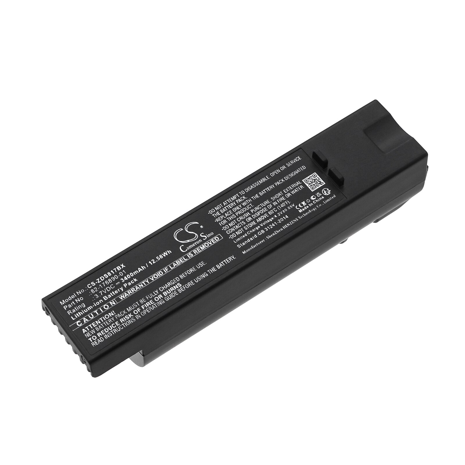 Batteri til strekkodeskanner for Zebra DS8170, DS8178, DS8100