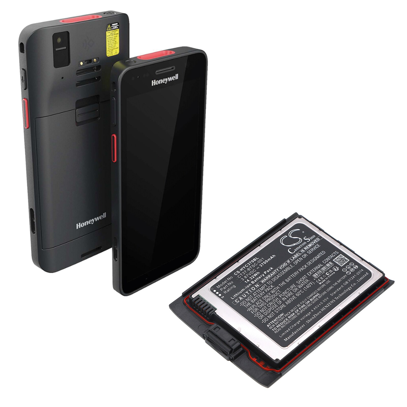 Batteri til strekkodeskanner for Honeywell CT30 XP Mobile Computer, CT37