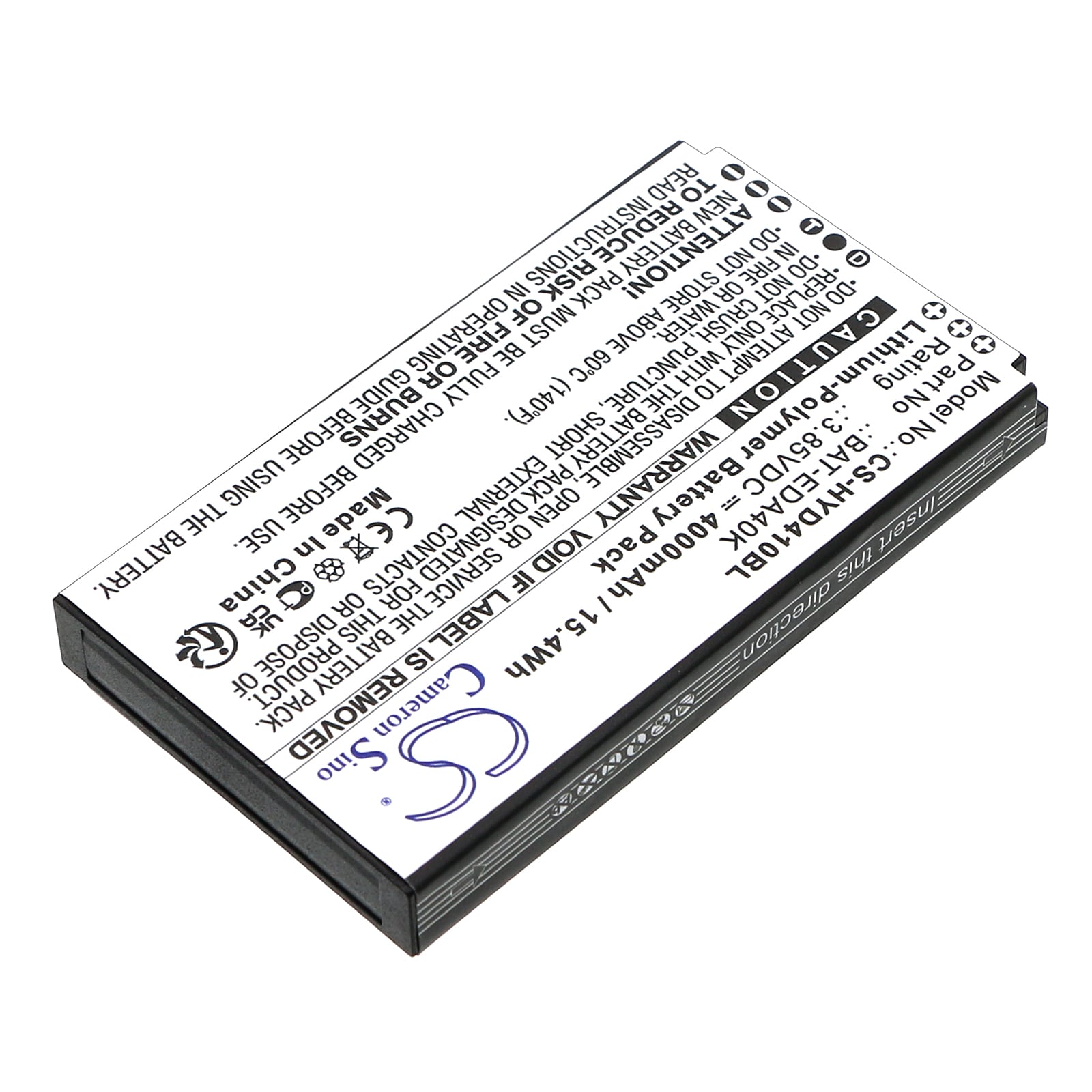 Batteri til strekkodeskanner for Honeywell EDA40K