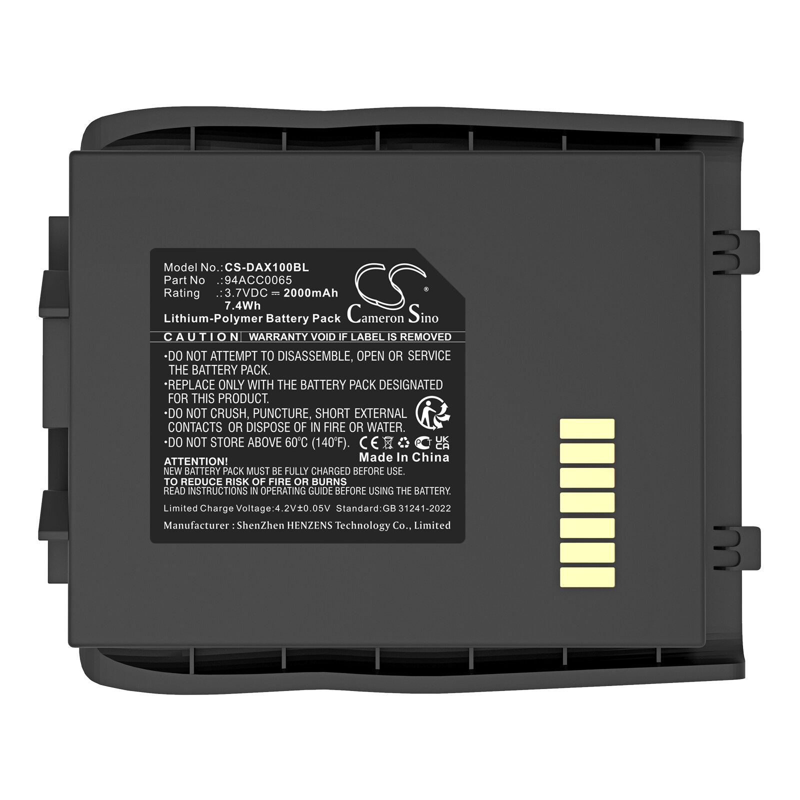 Batteri til strekkodeskanner for Datalogic LYNX