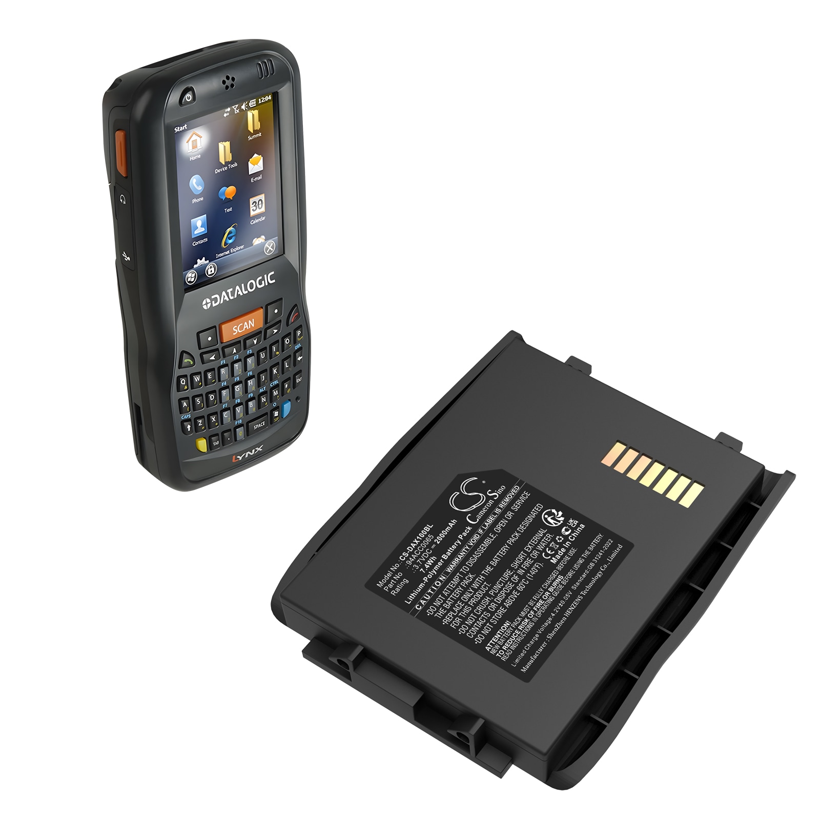 Batteri til strekkodeskanner for Datalogic LYNX