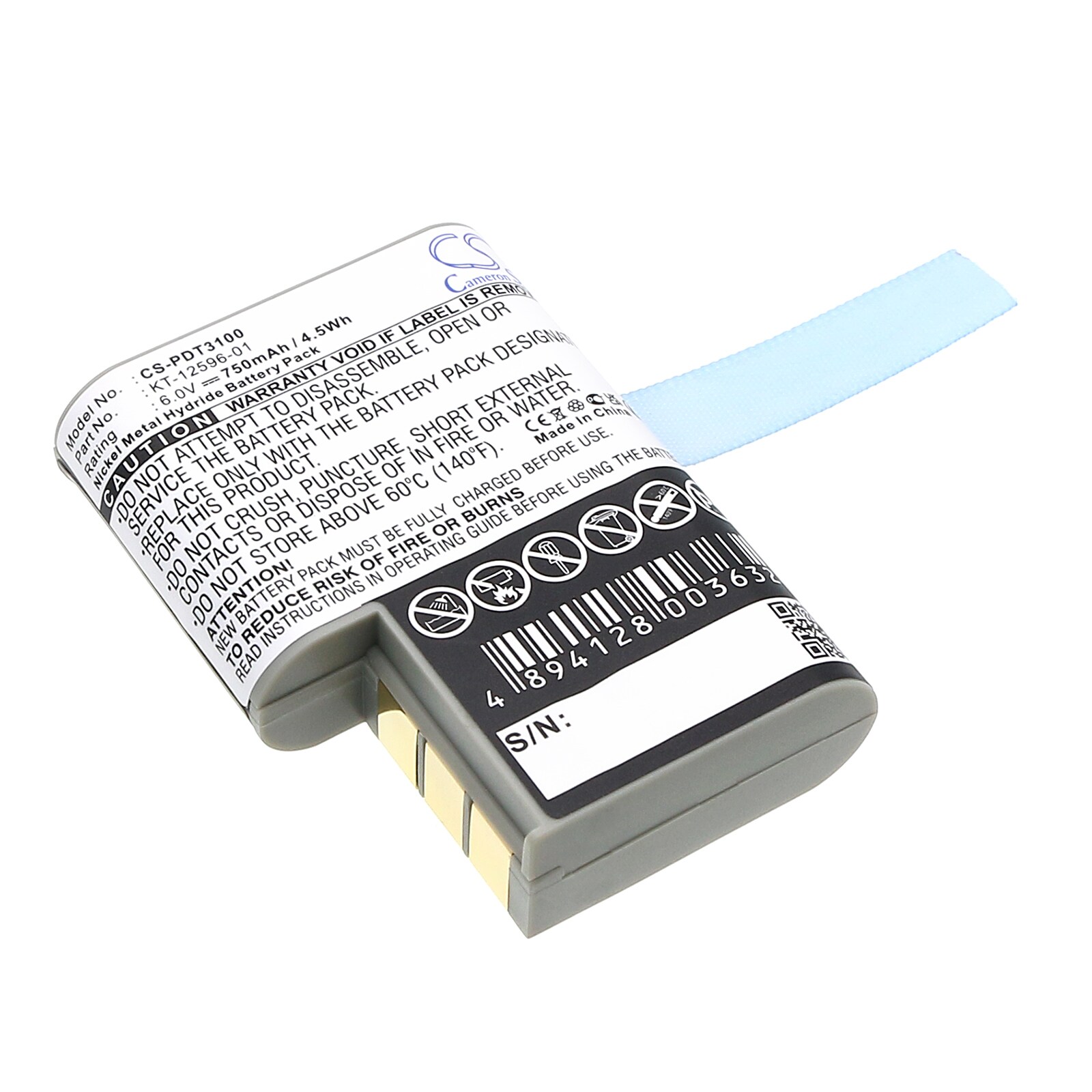 Batteri til strekkodeskanner for Symbol PDT 3100, PDT 3110, PDT 3120 osv.