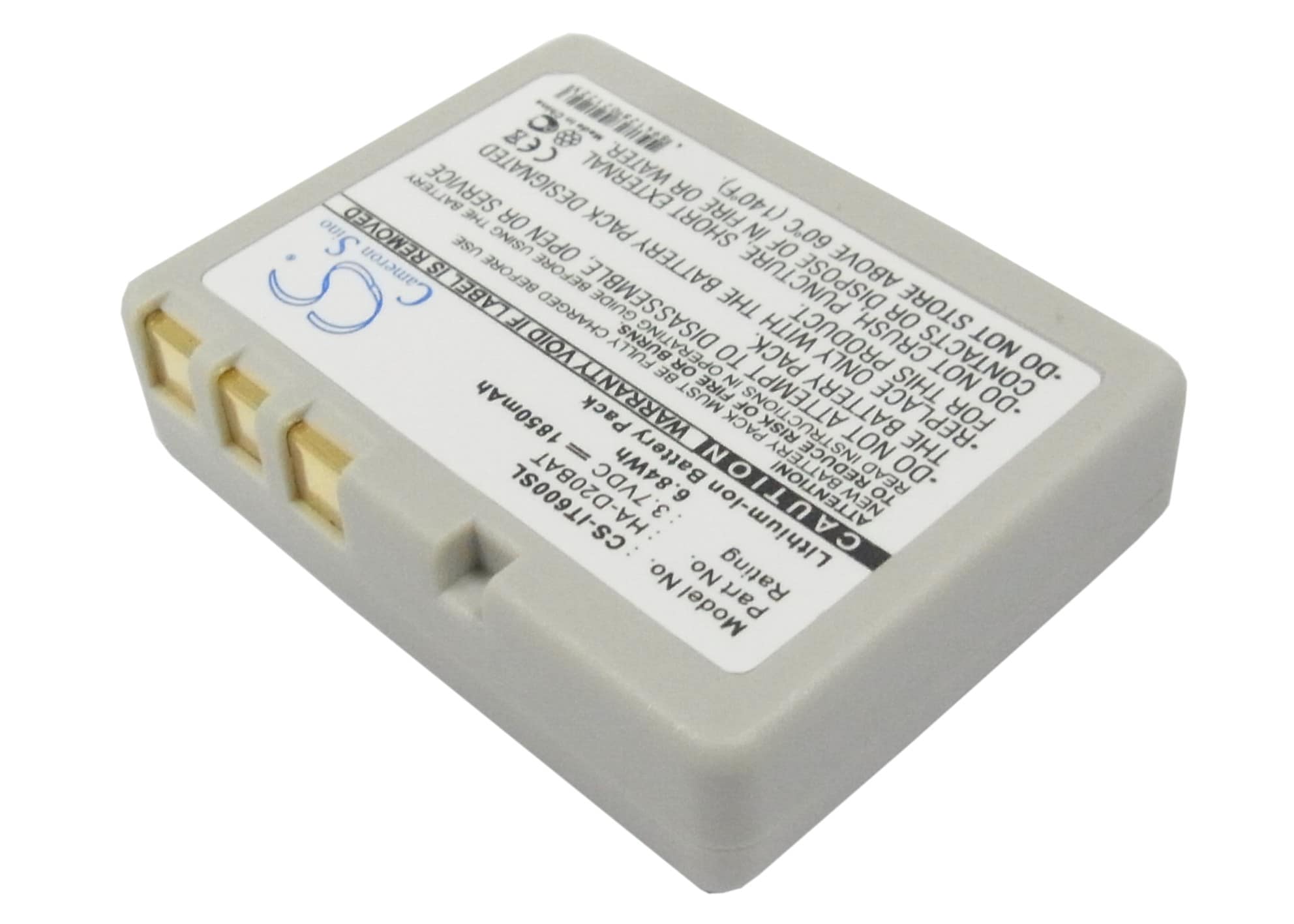 Batteri til strekkodeskanner for Casio IT-600, IT-300, IT-G500 osv.