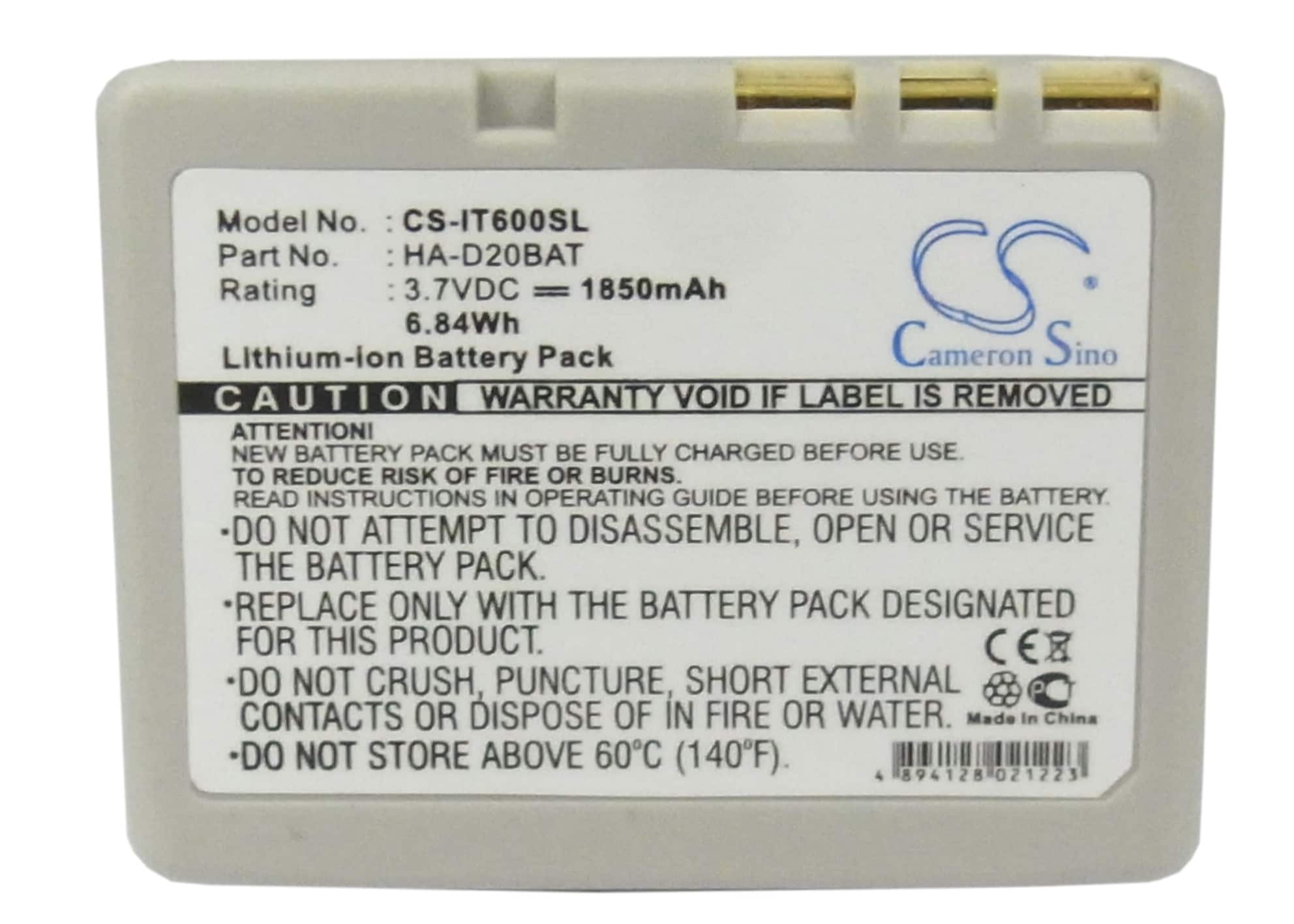 Batteri til strekkodeskanner for Casio IT-600, IT-300, IT-G500 osv.