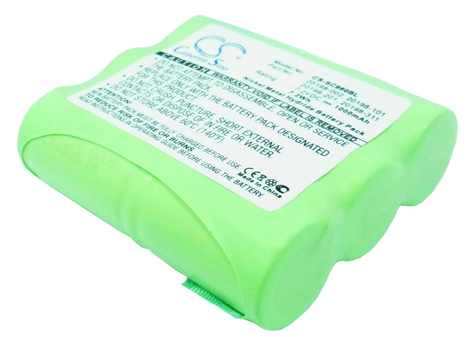 Batteri til strekkodeskanner for Symbol PTC-960C, PTC-960CL, PTC-960L osv.