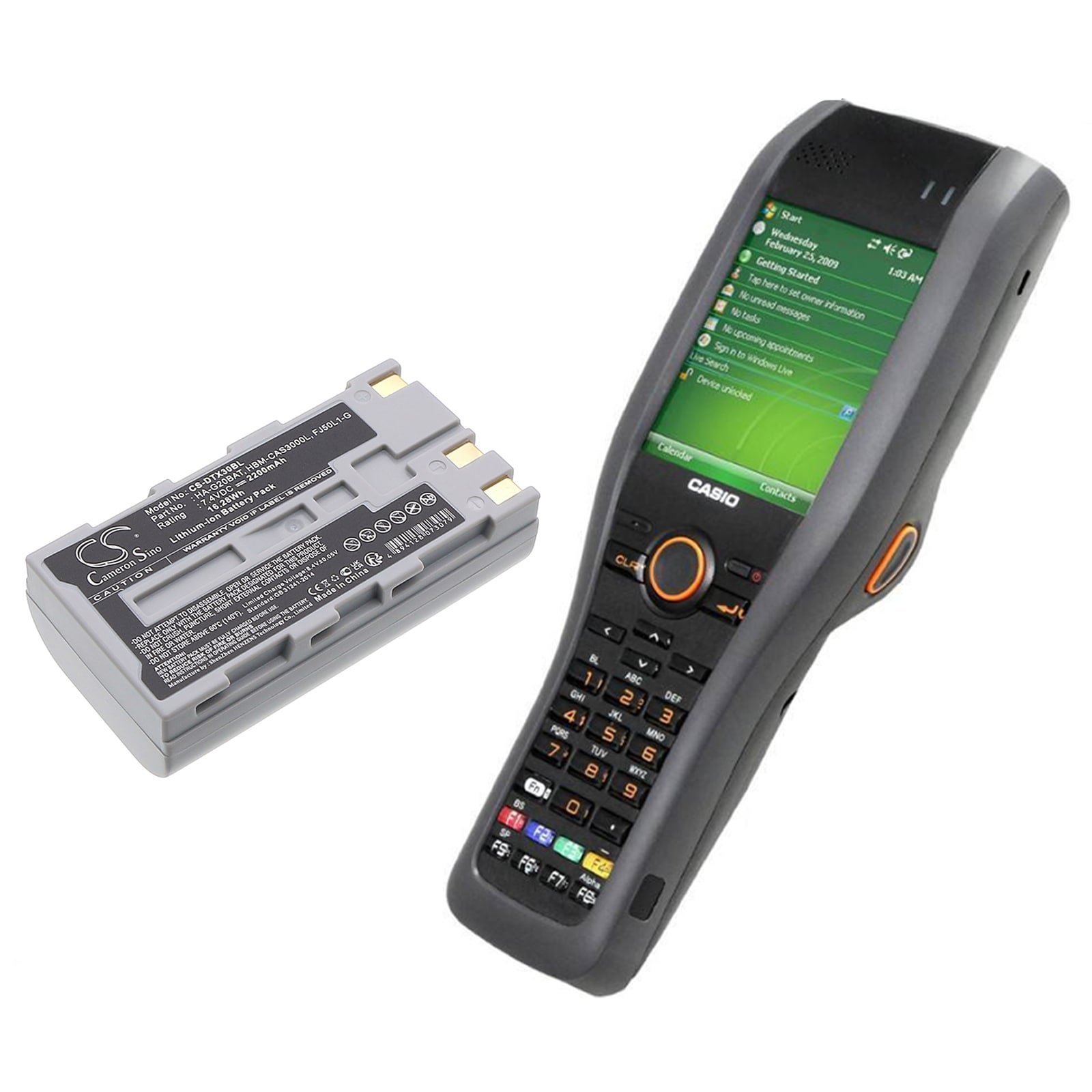 Batteri til strekkodeskanner for Hioki LR8511, LR8510