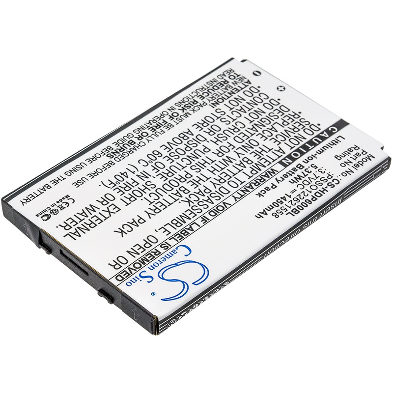 Batteri til strekkodeskanner for håndholdt Dolphin 6000, 6000LU1, 6000