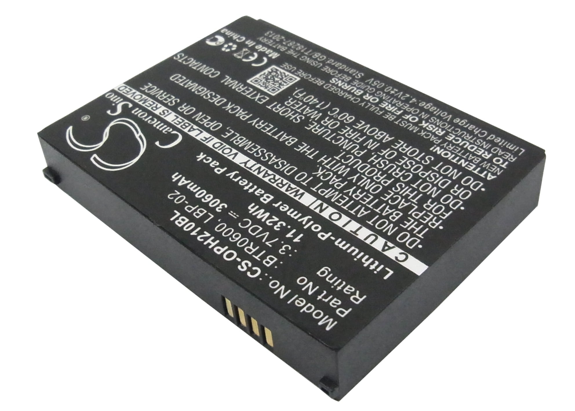 Batteri til strekkodeskanner for Opticon H21, H22, H21 1D osv.