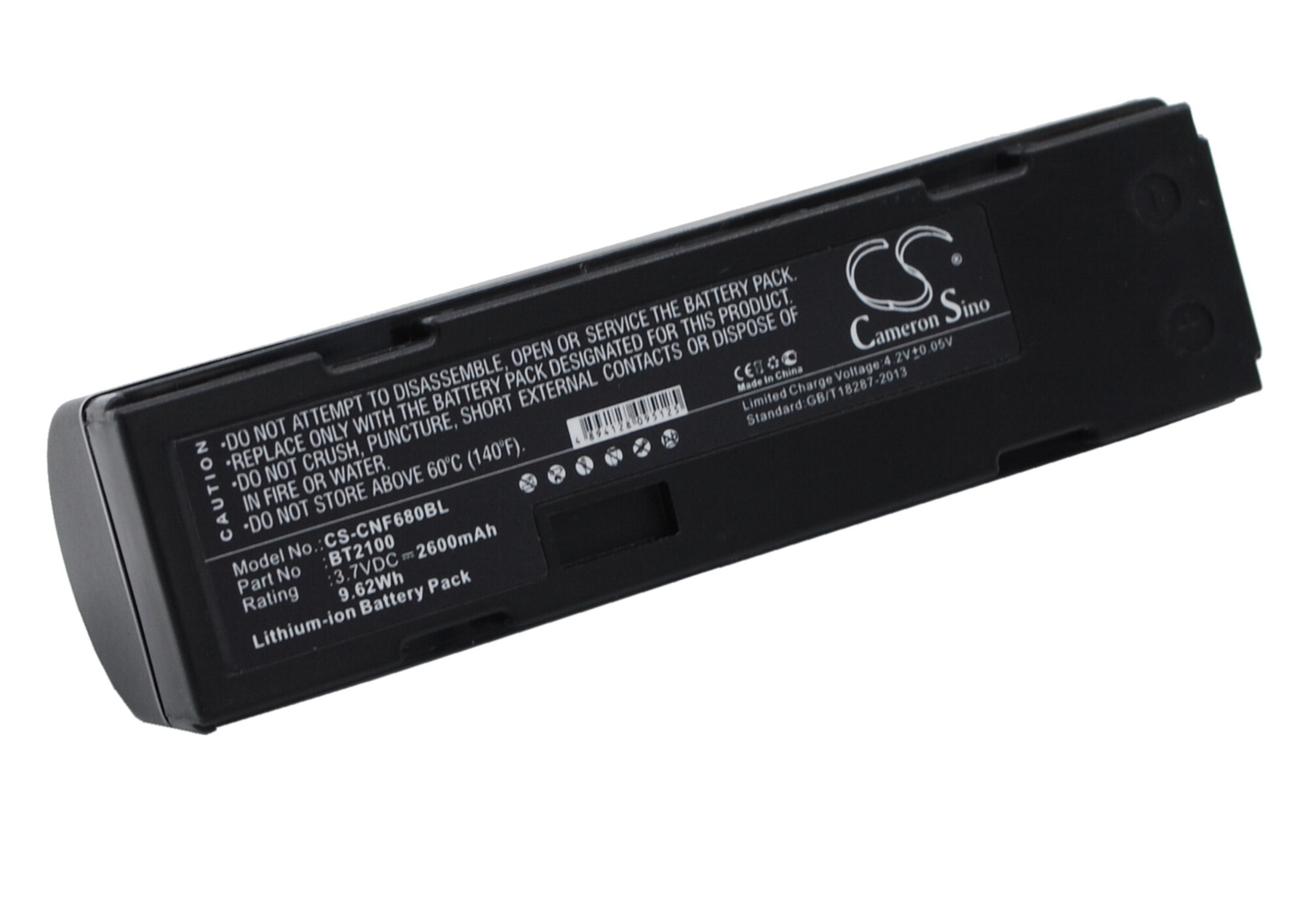 Batteri til strekkodeskanner for Cognex DataMan 8500, DataMan 8100, DataMan 9500 og andre.