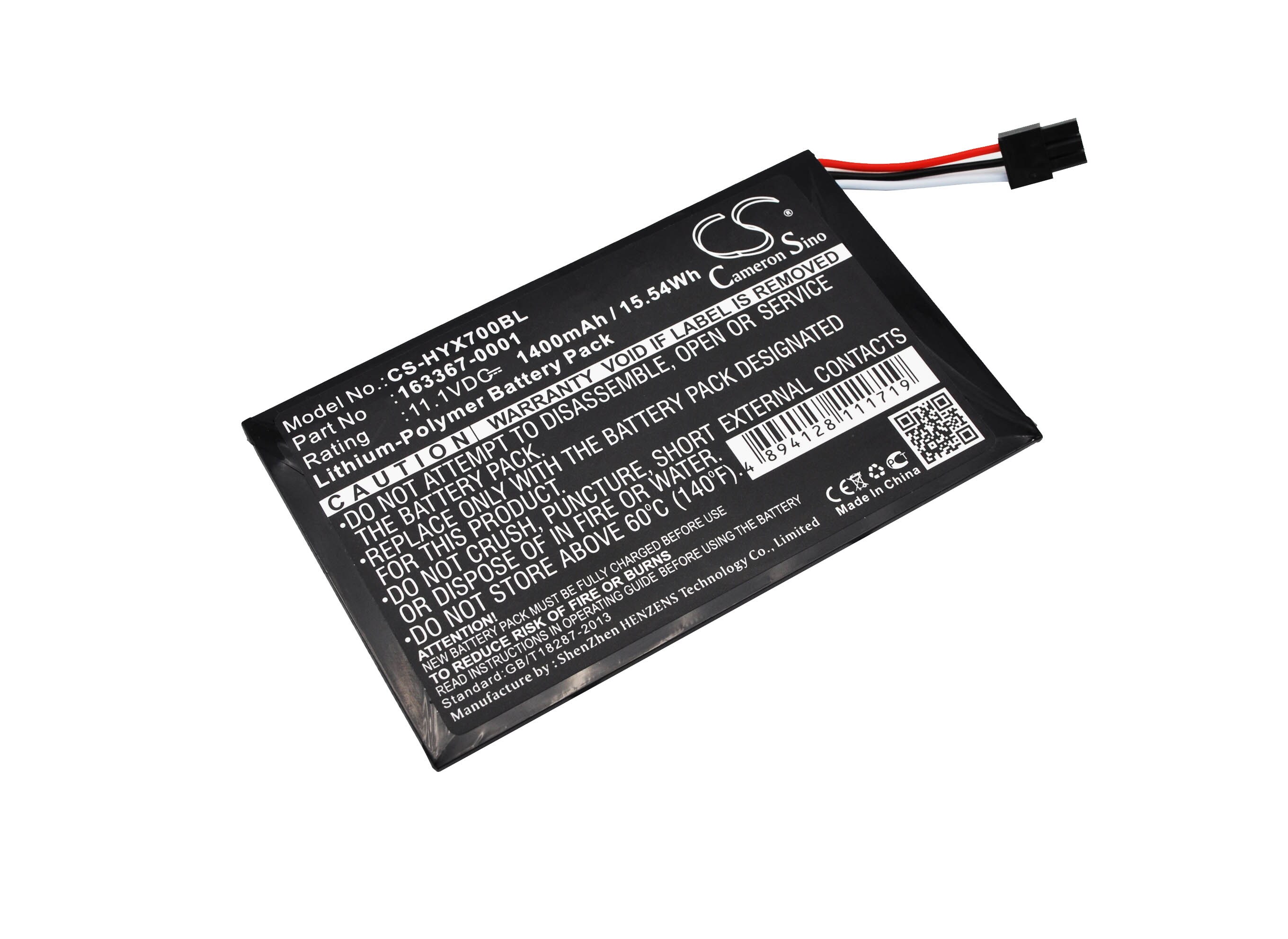 Batteri til strekkodeskanner for Honeywell TX700, TX800