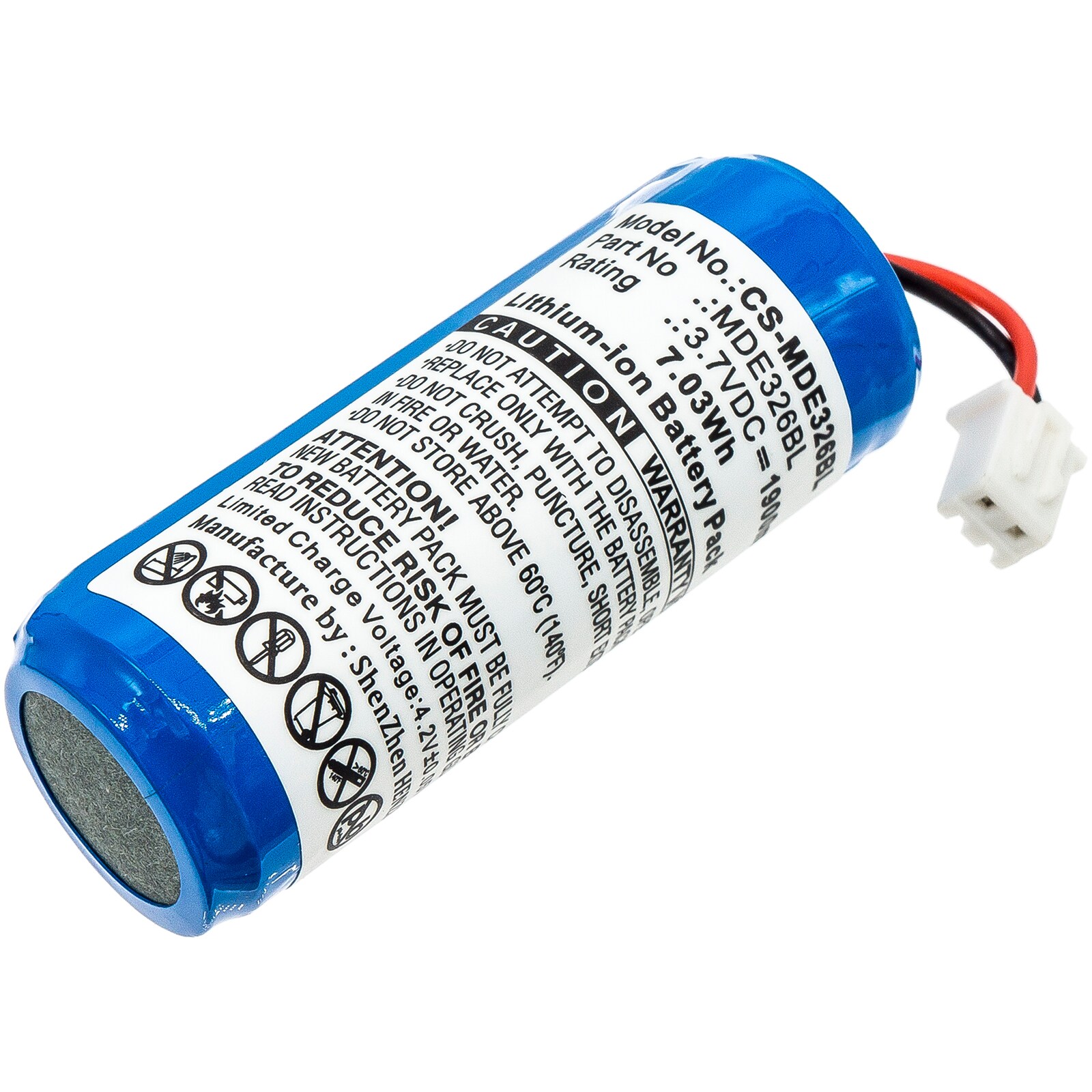 Batteri til strekkodeskanner for Mindeo CS3260, 3260, CS3290 osv.