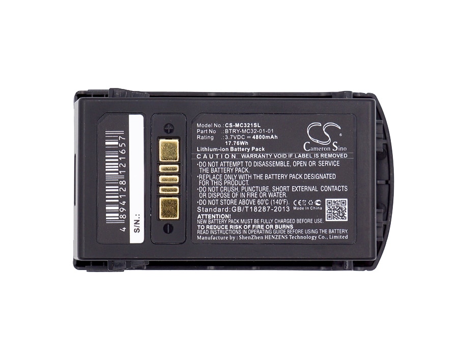 Batteri for strekkodeskanner for Zebra MC3200, MC32N0, MC32N0-S