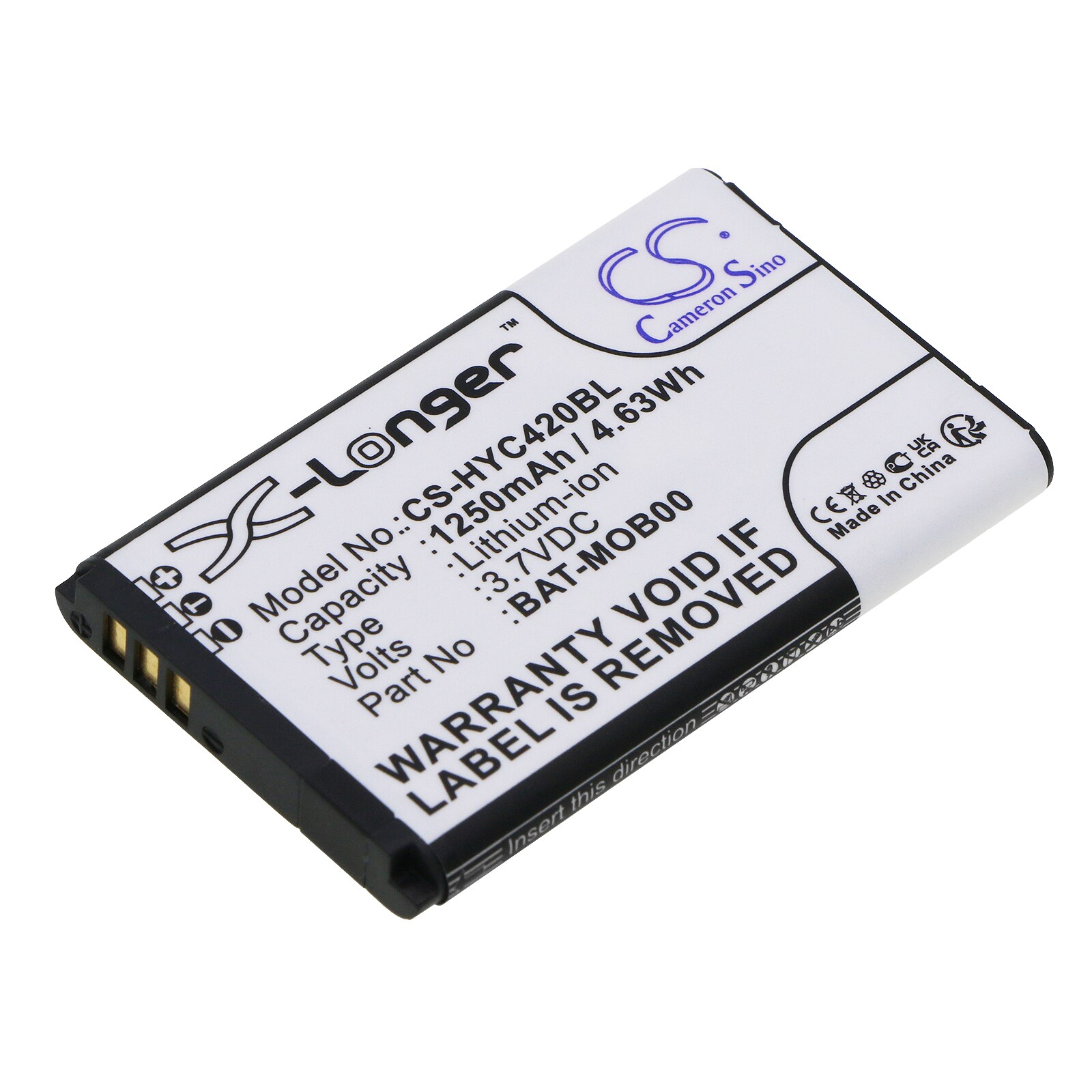 Batteri til strekkodeskanner for Honeywell Captuvo SL22, Captuvo SL42 osv.