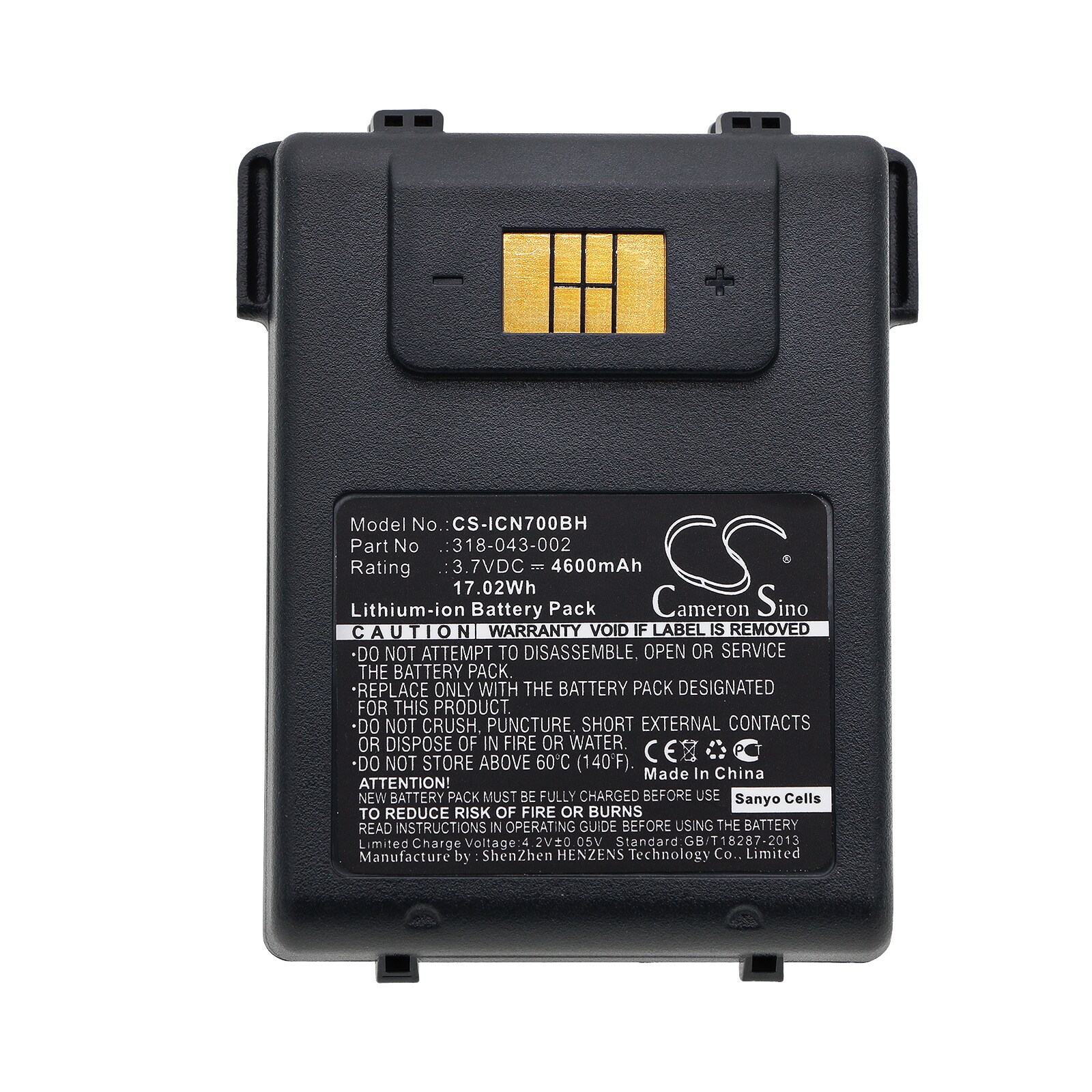 Batteri til strekkodeskanner for Intermec CN70, CN70e, CN75 osv.