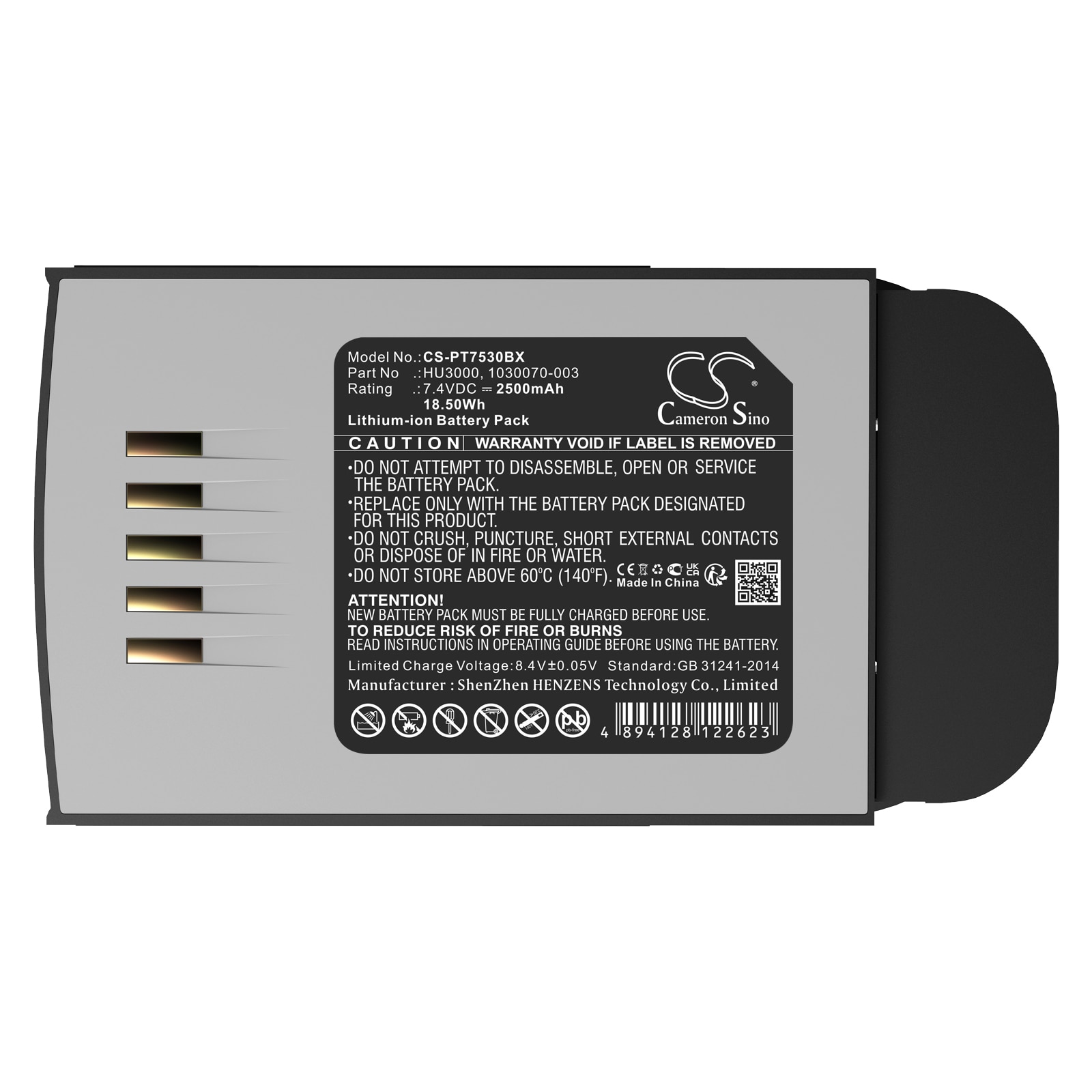 Batteri til strekkodeskanner for Psion Teklogix 7535, Teklogix 7535LX