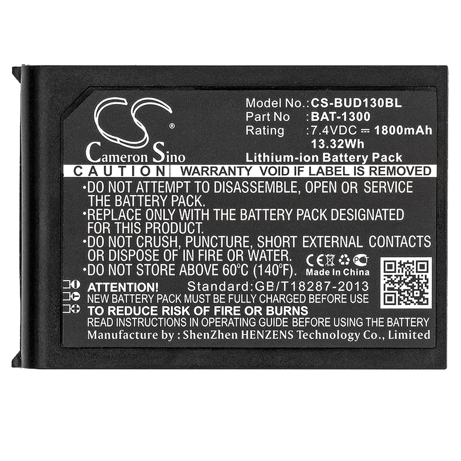 Batteri til Bluebird Pidion BIP-1300 strekkodeskanner