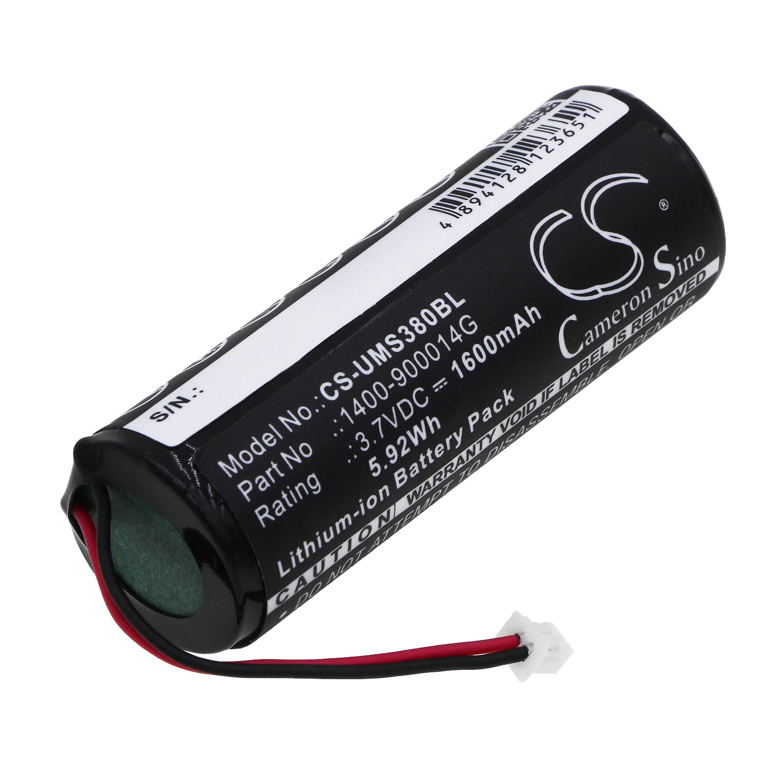 Batteri til strekkodeskanner for Unitech MS380, MS380-CUPBGC-SG