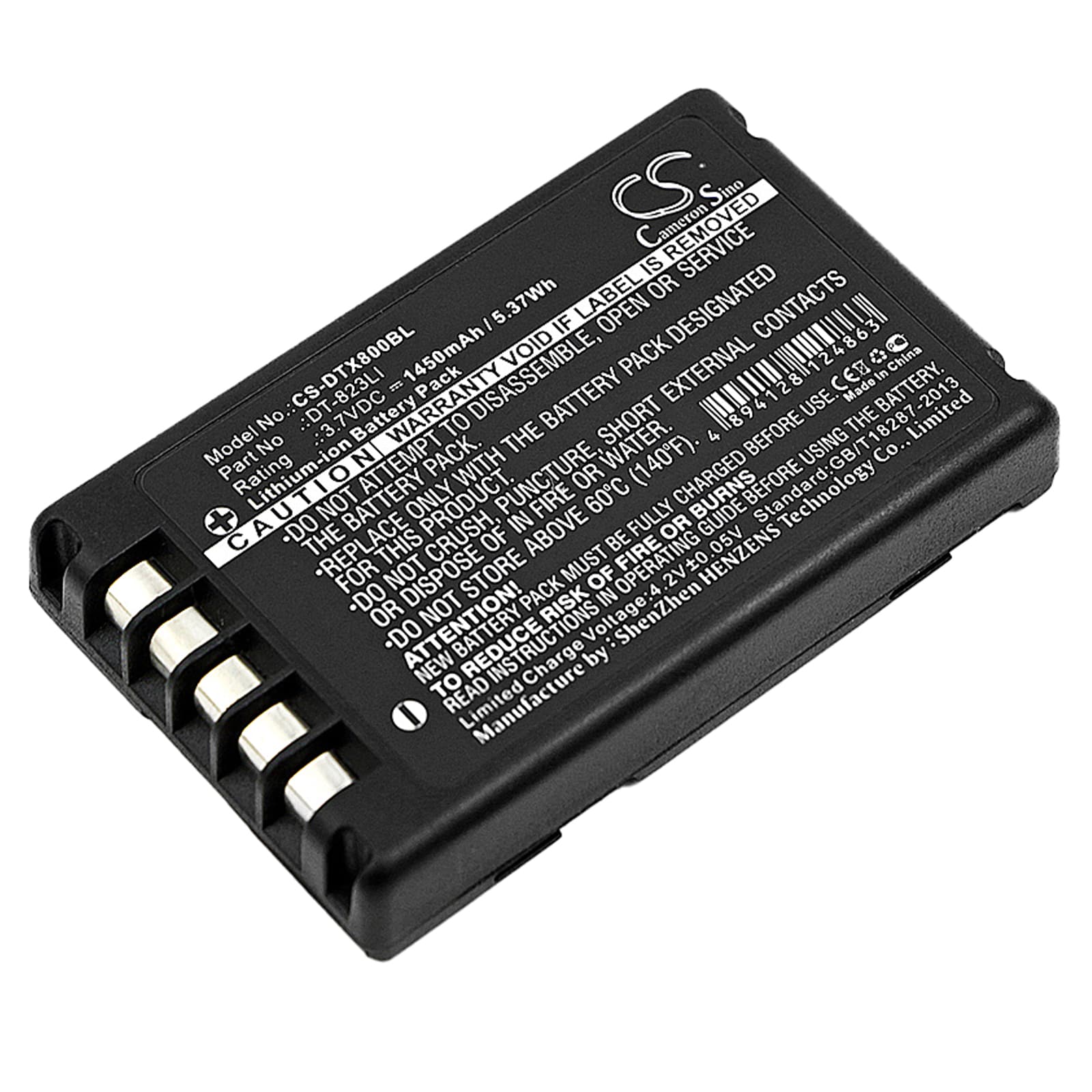Batteri til strekkodeskanner for Casio DT-800, DT-810