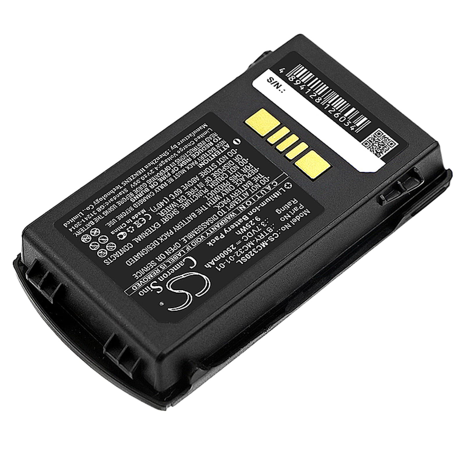 Batteri for strekkodeskanner for Zebra MC3200, MC32N0, MC32N0-S