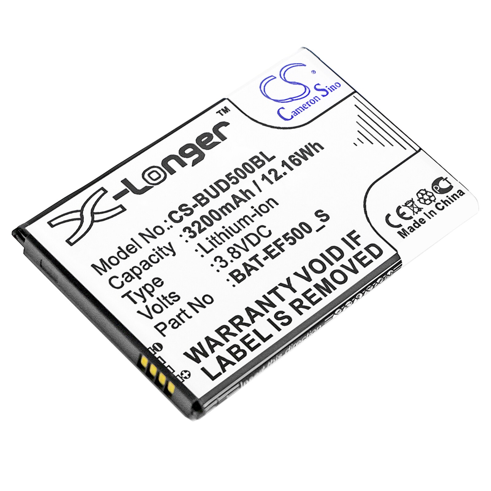 Batteri til strekkodeskanner for Bluebird EF500R, EF500, EF501 osv.