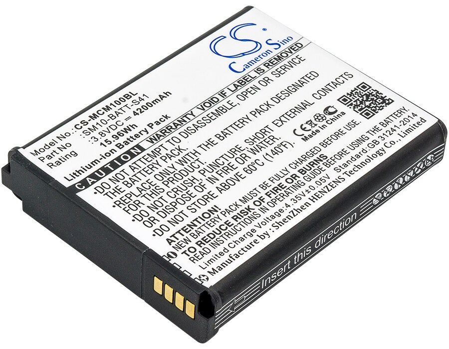 Batteri til strekkodeskanner for M3 Mobile SM10, SM10LTE