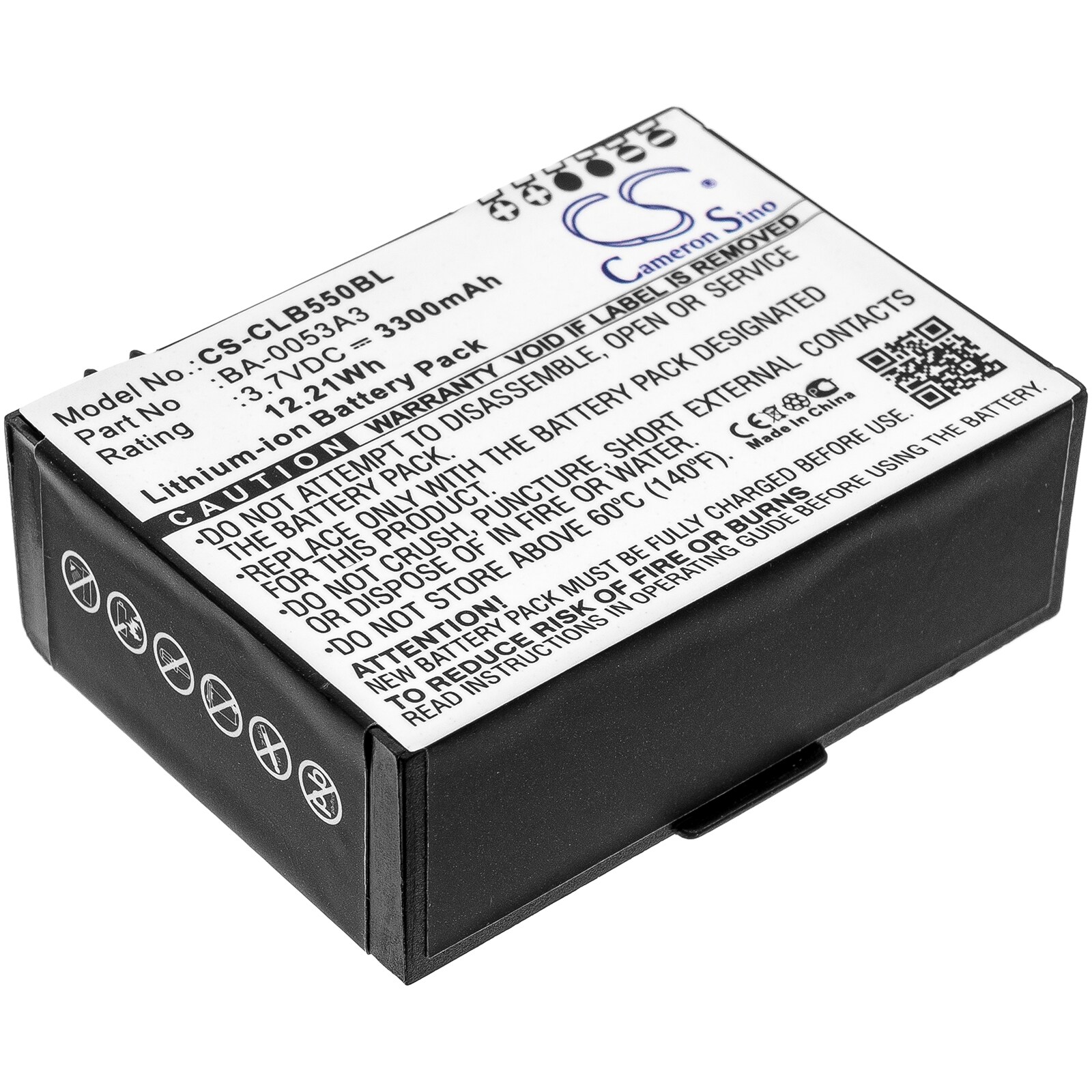 Batteri til strekkodeskanner for CipherLab CP55, CP50