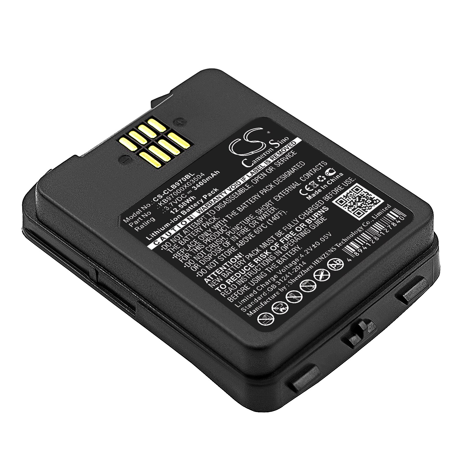 Batteri til strekkodeskanner for CipherLAB 9700