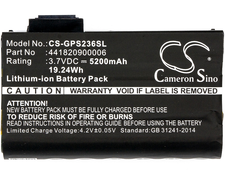 Batteri til strekkodeskanner for Getac PS236, PS336, PS236C