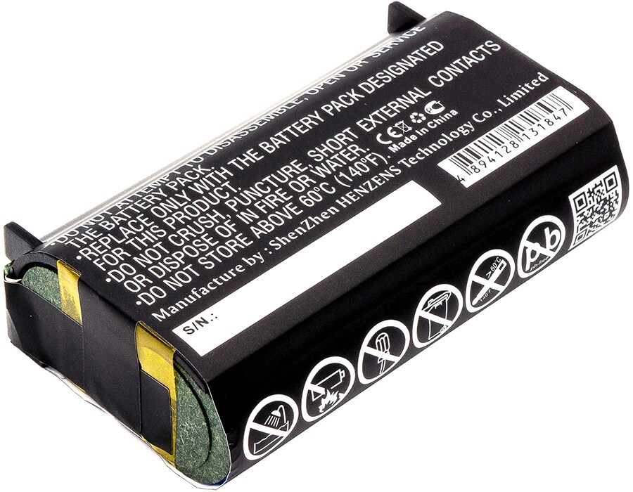 Batteri til strekkodeskanner for Getac PS236, PS336, PS236C