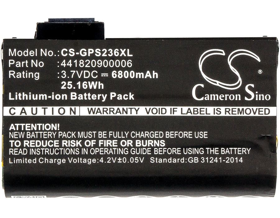 Batteri til strekkodeskanner for Getac PS236, PS336, PS236C