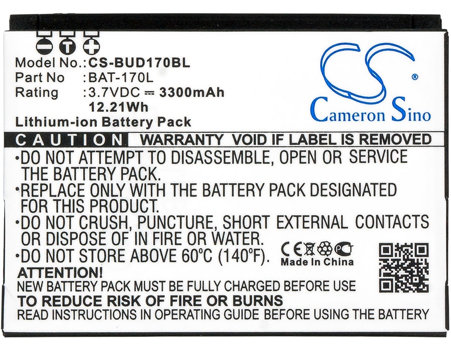 Batteri til strekkodeskanner for Bluebird Pidion BM-170, Pidion BM-170 Semi-Rugged