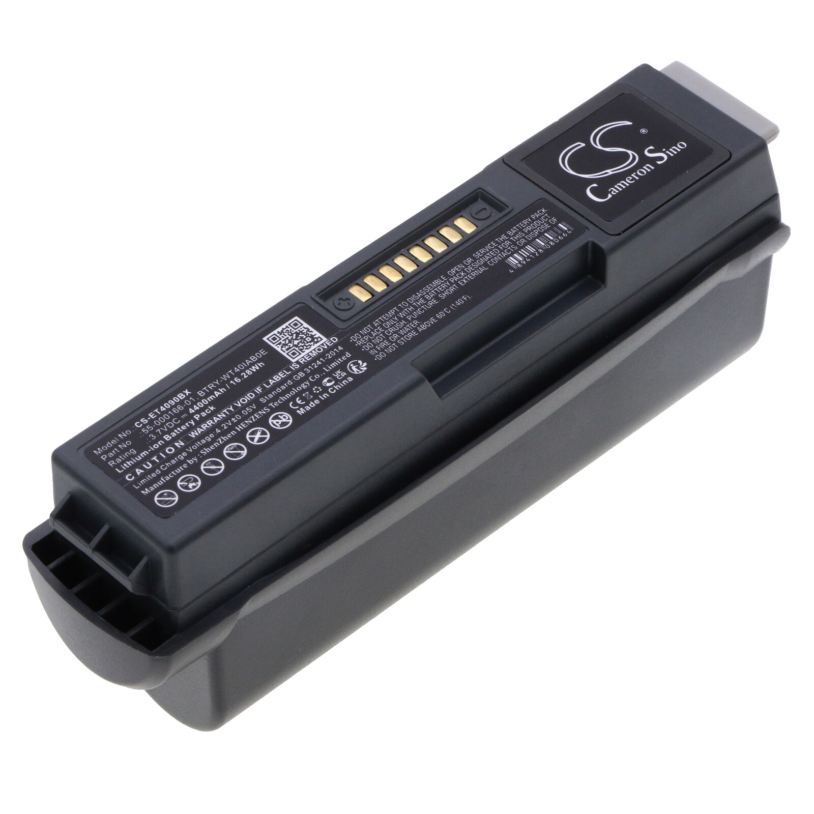 Batteri for strekkodeskanner for Zebra WT41N0, WT4000, WT4090