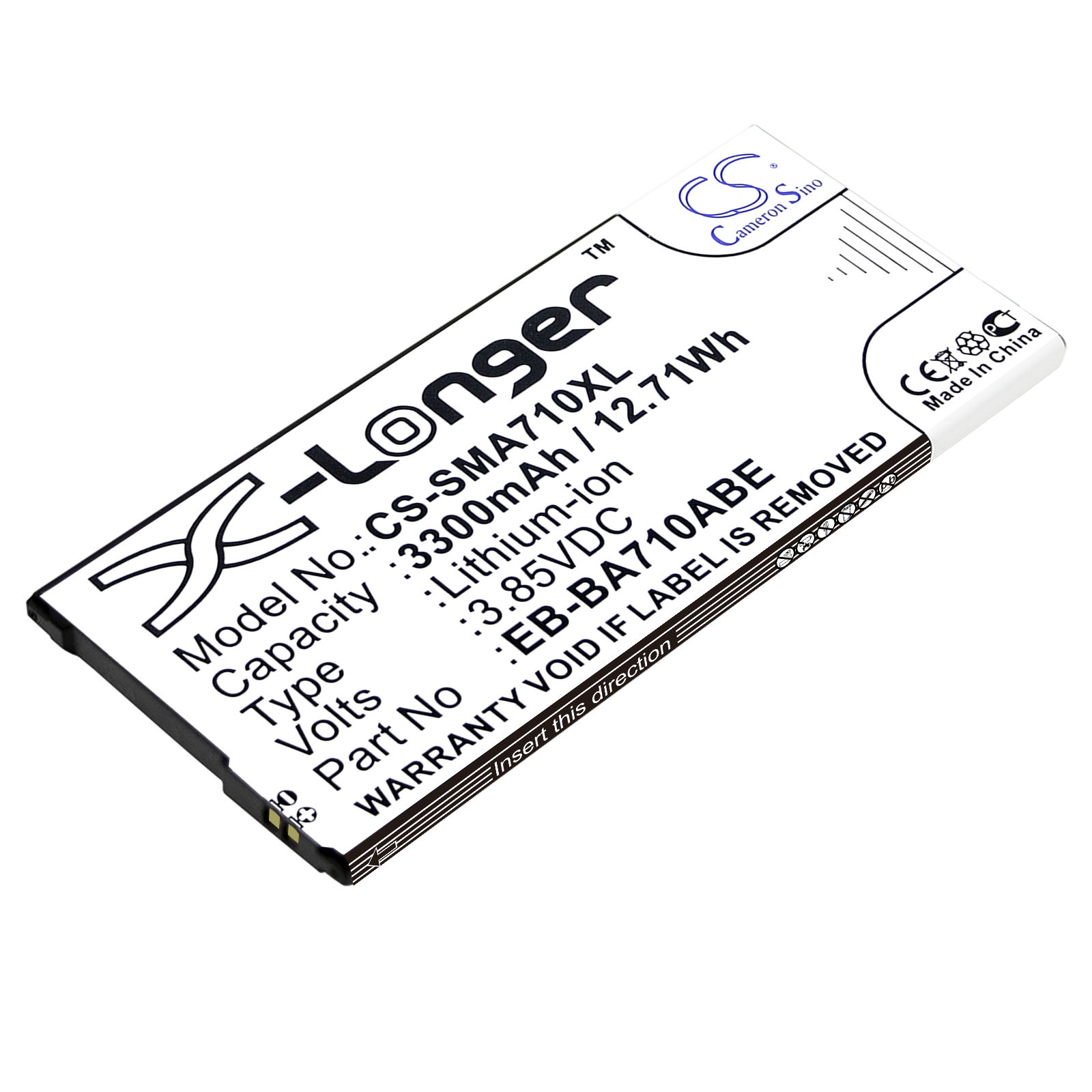Batteri for SmartPhone, Mobil for Samsung Galaxy A7 2016 Duos, SM-A710, SM-A710M/DS og andre.