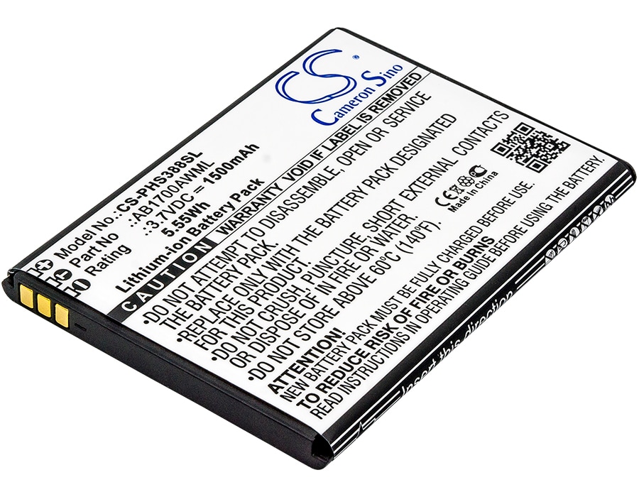 Batteri for SmartPhone, Mobil for Philips S388, CTS388